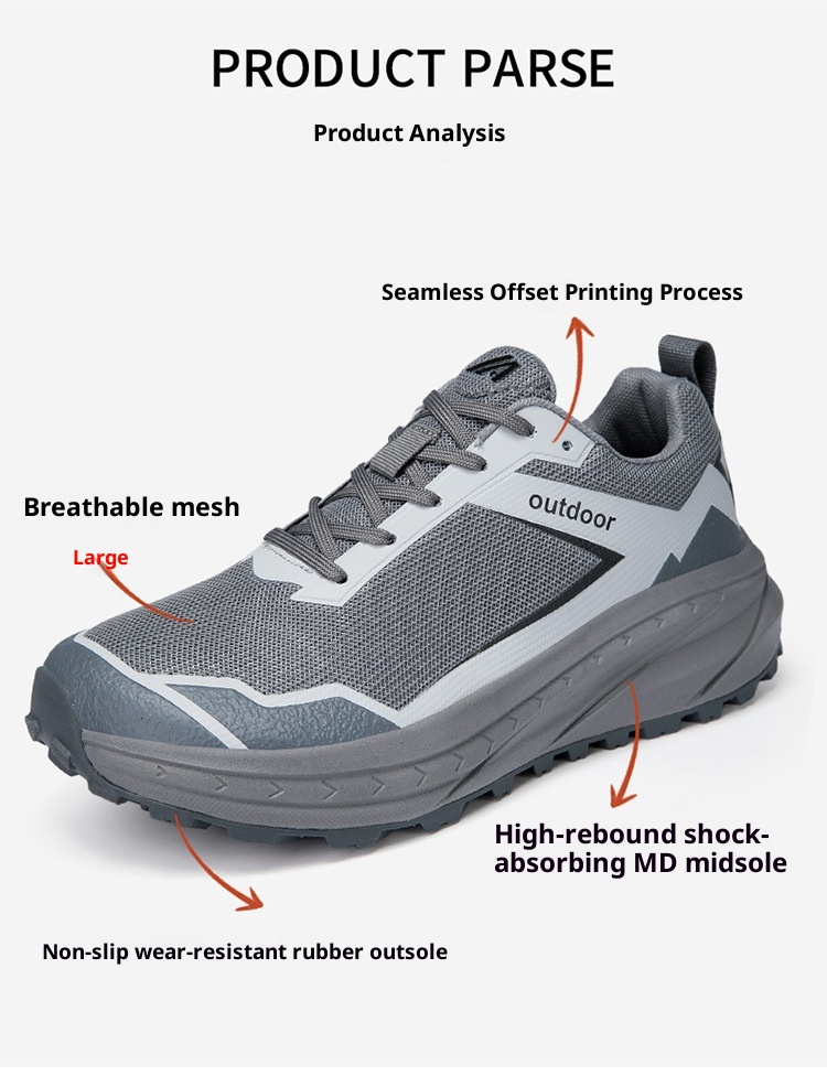 ShoeGlobe Outdoor-Wanderschuh für Herren, Herbstneuheit: Wasserdicht, rutschfest, abriebfest, leicht, stoßdämpfend, für jedes Gelände_voghion.com