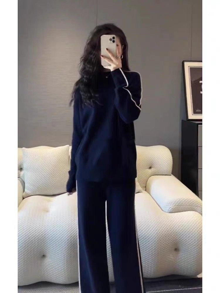 001 Salt Style Streetwear Trainingspak Dames, Losse Koreaanse Modieuze Sweatshirt, Casual Tweedelige Set Voor Lente En Herfst,_voghion.com