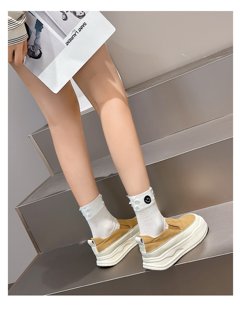 Mocassins retrô de couro genuíno para mulheres, modelo 2025, com sola grossa, estilo britânico, versáteis e fáceis de calçar para primavera e outono._voghion.com