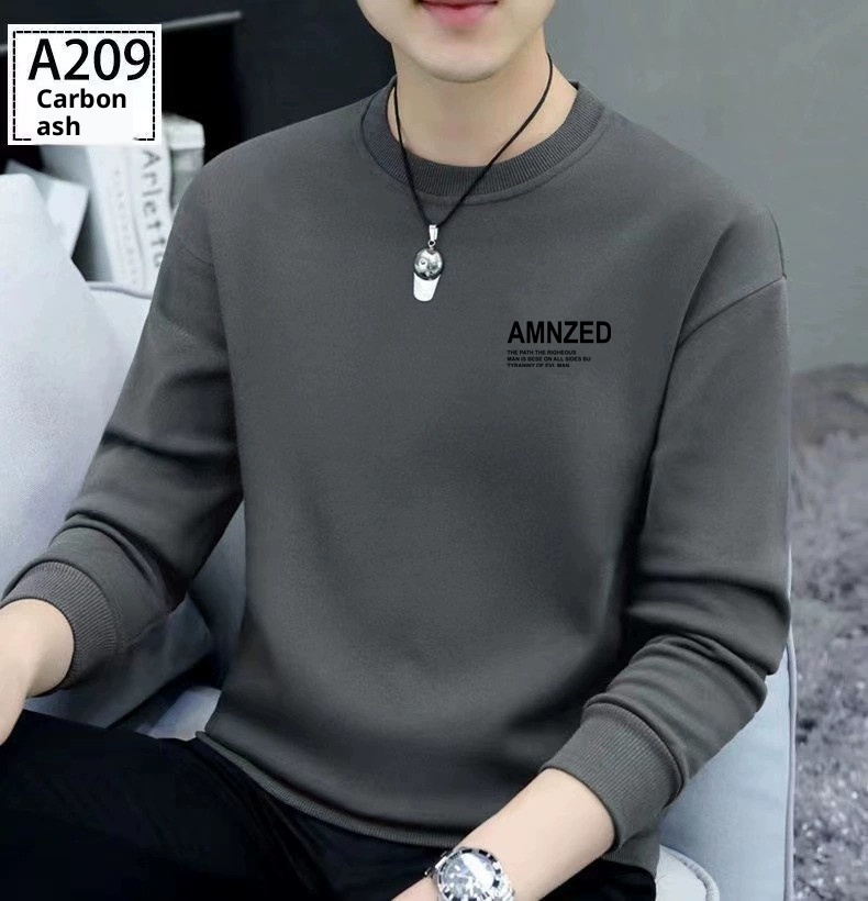 boy Brand Premium Sweatshirt Men's Long Sleeve T-Shirt Autumn Winter Casual Crew Neck Top Fleece Lined Thickened Base Shirt_voghion.com