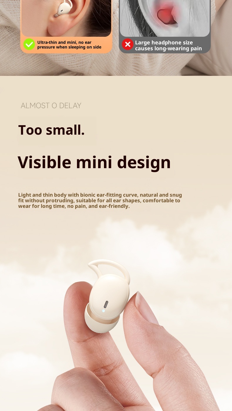 3c M73 Cross-Border Hot-Selling Wireless Bluetooth In-Ear Mini Digital Display Long Battery Life Sleep Noise Cancelling_voghion.com