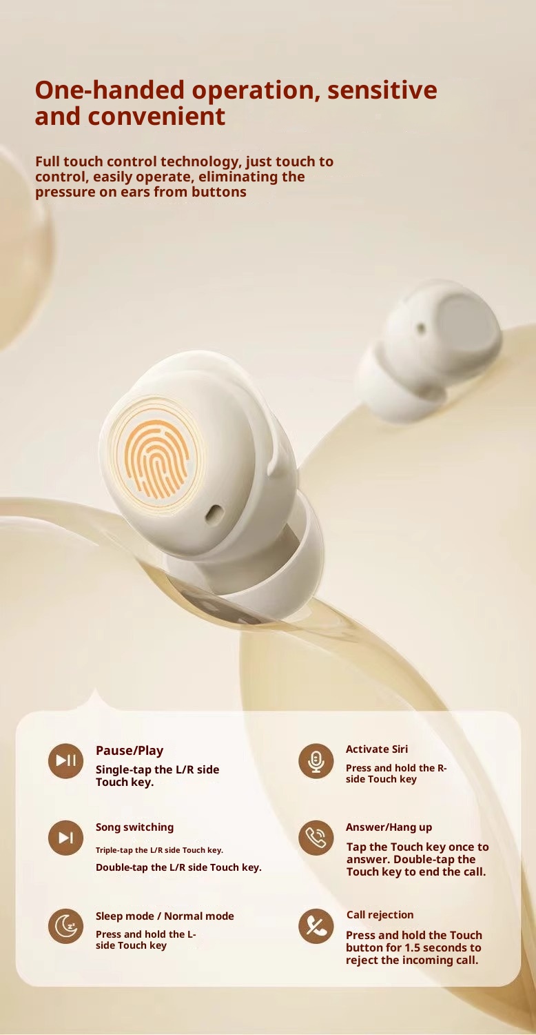 3c Remax 5.4 Soft In-Ear Sleep Bluetooth Earphones TWS Compact Wireless Earbuds_voghion.com