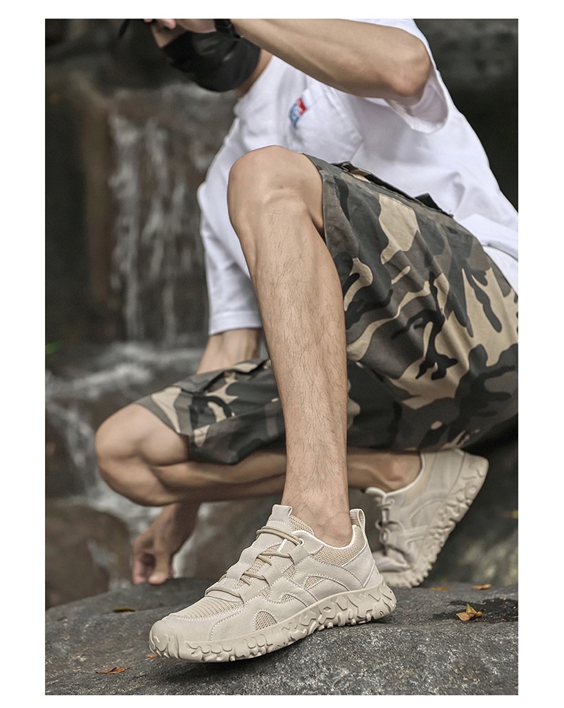 ShoeGlobe Same Style New Spring Summer Mesh Soft Sole Hollow Breathable Non-Slip Casual Outdoor Hiking Sports Men's Shoes_voghion.com