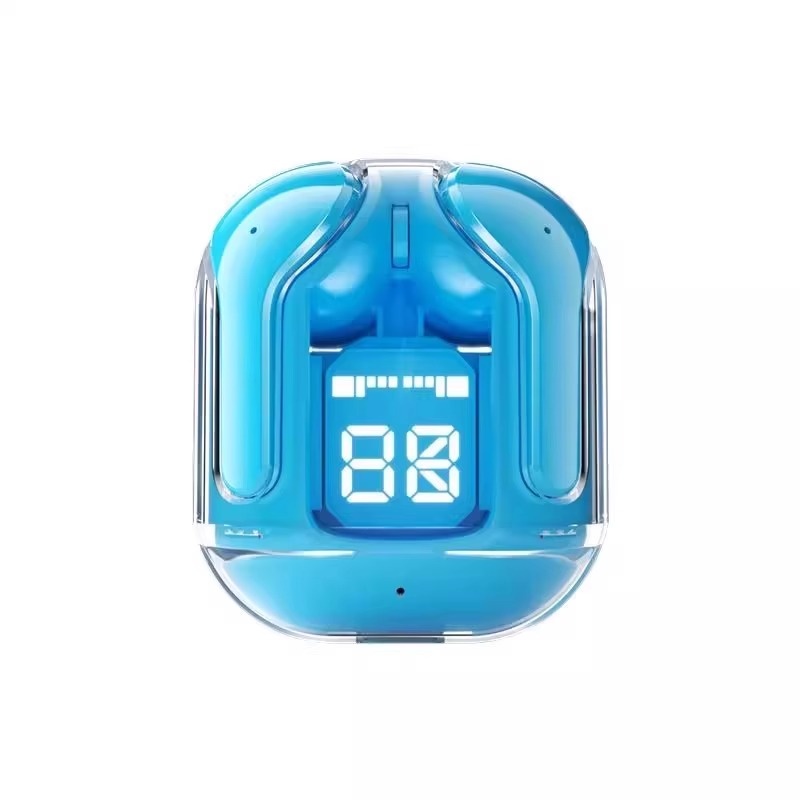 3c 2025 New Transparent Digital Display XT16 Wireless Cross-border AI31 Bluetooth Earphones Noise Reduction_voghion.com
