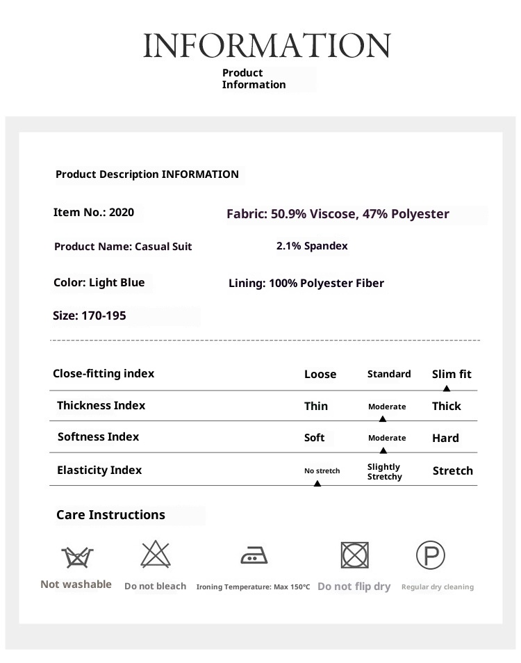 1 Laisibert Primavera Autunno Plaid Stile Coreano Slim Fit Piccolo Abito Uomo Casual Giacca Blu_voghion.com