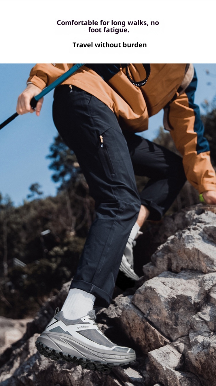 ShoeGlobe Outdoor-Wanderschuh für Herren, Herbstneuheit: Wasserdicht, rutschfest, abriebfest, leicht, stoßdämpfend, für jedes Gelände_voghion.com