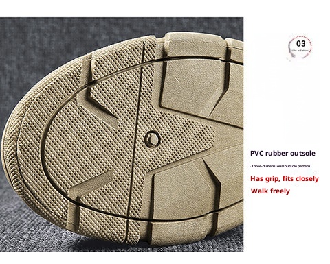 ShoeGlobe Herren Martin Boots Sommer Neu Dicke Sohle Höhenvergrößerung Wasserdicht Rutschfest Freizeit Sport Wandern Arbeit Sicherheit Trendy_voghion.com