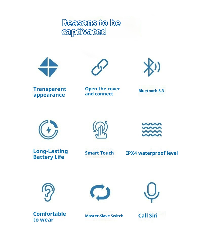 3c 2025 New Bluetooth Earphones True Wireless High-Quality Sound Sports Noise-Cancelling In-Ear Long Battery Life_voghion.com