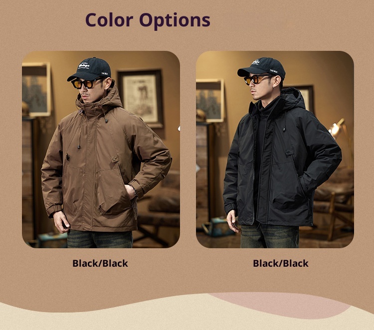 boy American Workwear Men Winter Jacket Outdoor Waterproof Warm Down Liner Detachable Windbreaker Coat_voghion.com