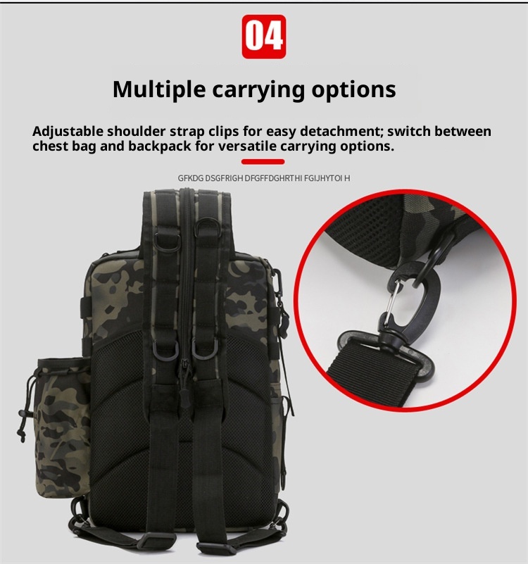 ActiveGo 2021 New Lure Men Travel Climbing Small Camouflage Sports Bag Outdoor Tactical Backpack Large Capacity_voghion.com