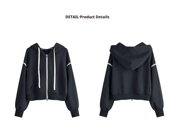 001 2025 Felpa casual da corsa in due pezzi, stile coreano, stile sportivo da donna, primavera e autunno_voghion.com