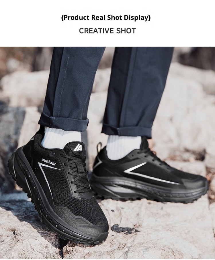 ShoeGlobe Outdoor-Wanderschuh für Herren, Herbstneuheit: Wasserdicht, rutschfest, abriebfest, leicht, stoßdämpfend, für jedes Gelände_voghion.com