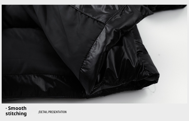 boy High-end Black Gold White Goose Thickened Down Jacket Winter Mid-length Casual Cold-proof Warm Coat Men's Trendy_voghion.com