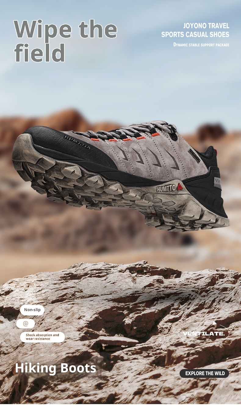 ShoeGlobe Hantu Hiking 2025 Spring New Outdoor Women's Non-Slip Foot Protection Grippy Cushioning Wear-Resistant Casual Trekking_voghion.com