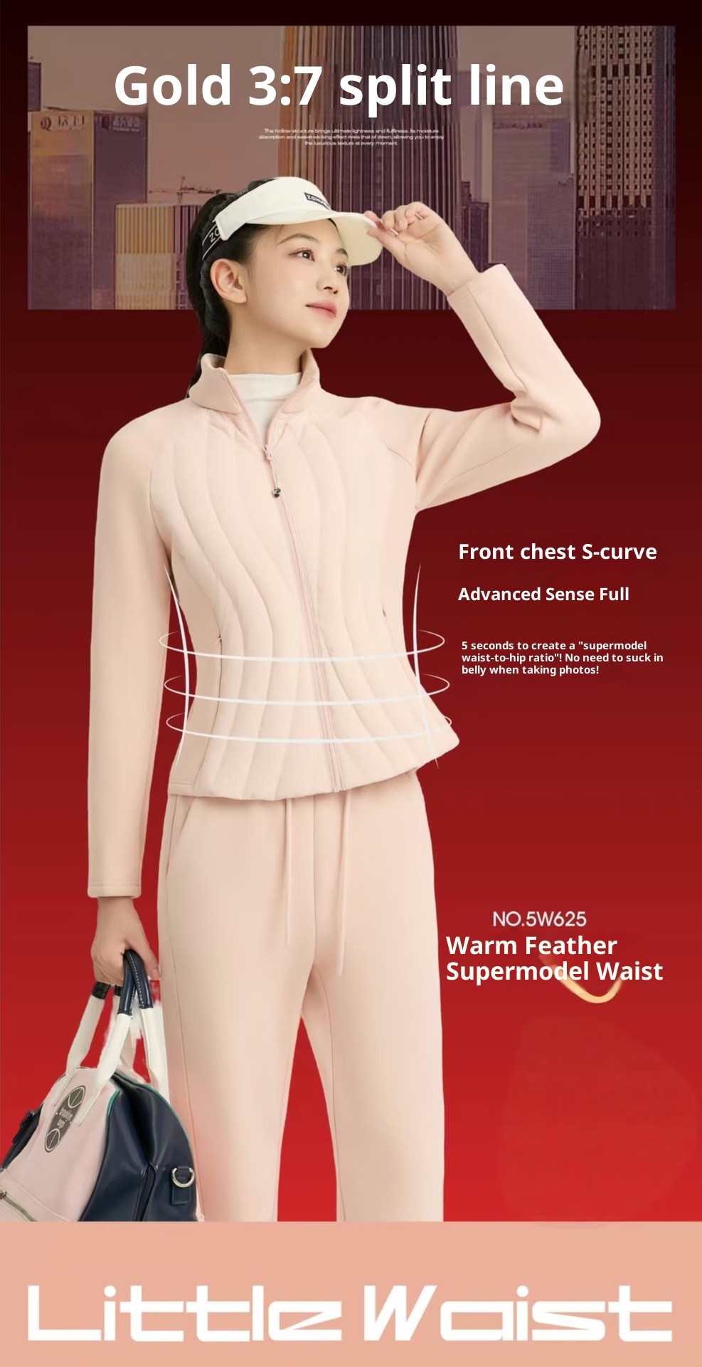 ChicShe White Duck Lightweight Stand Collar Women Outdoor Skiing Slim Fit Warm Women's Down Jacket For Inner And Outer Wear_voghion.com