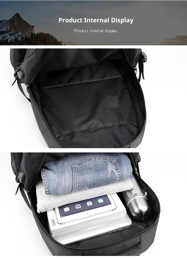 ActiveGo New Commuting Business Trip Double Shoulder Large Capacity Travel Luggage Bag Hiking Outdoor Backpack_voghion.com