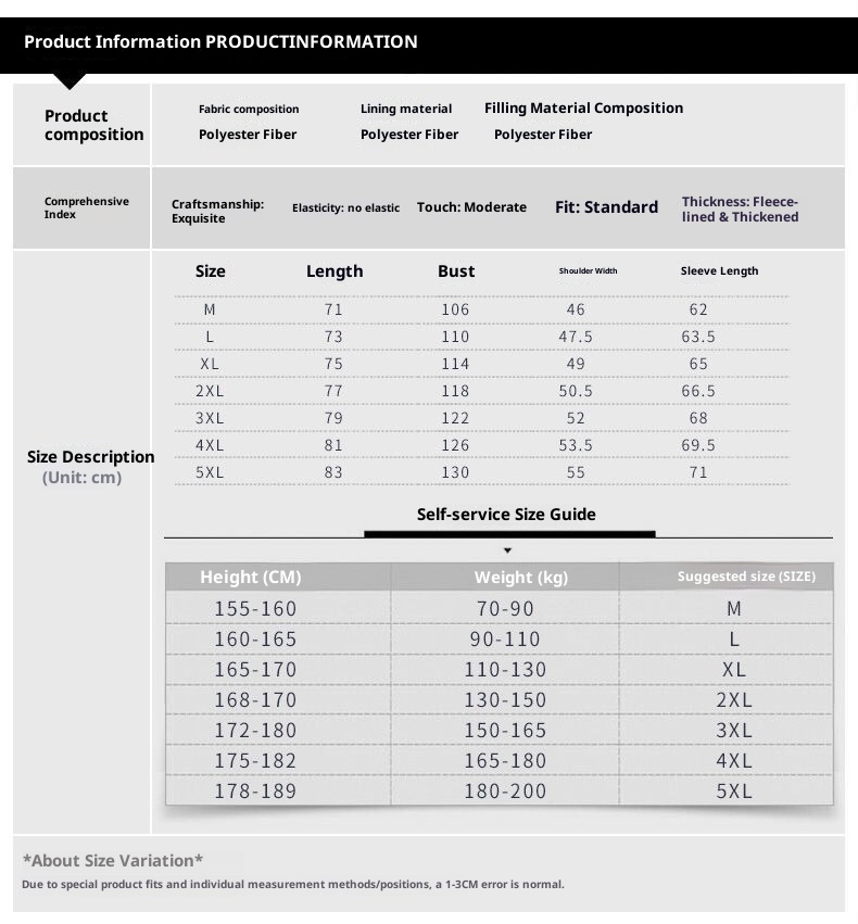 boy Middle-aged Elderly Down Jacket Men, Dad's Thickened And Warm Winter Coat For Ages 60-70, 80, Grandpa's Overcoat_voghion.com