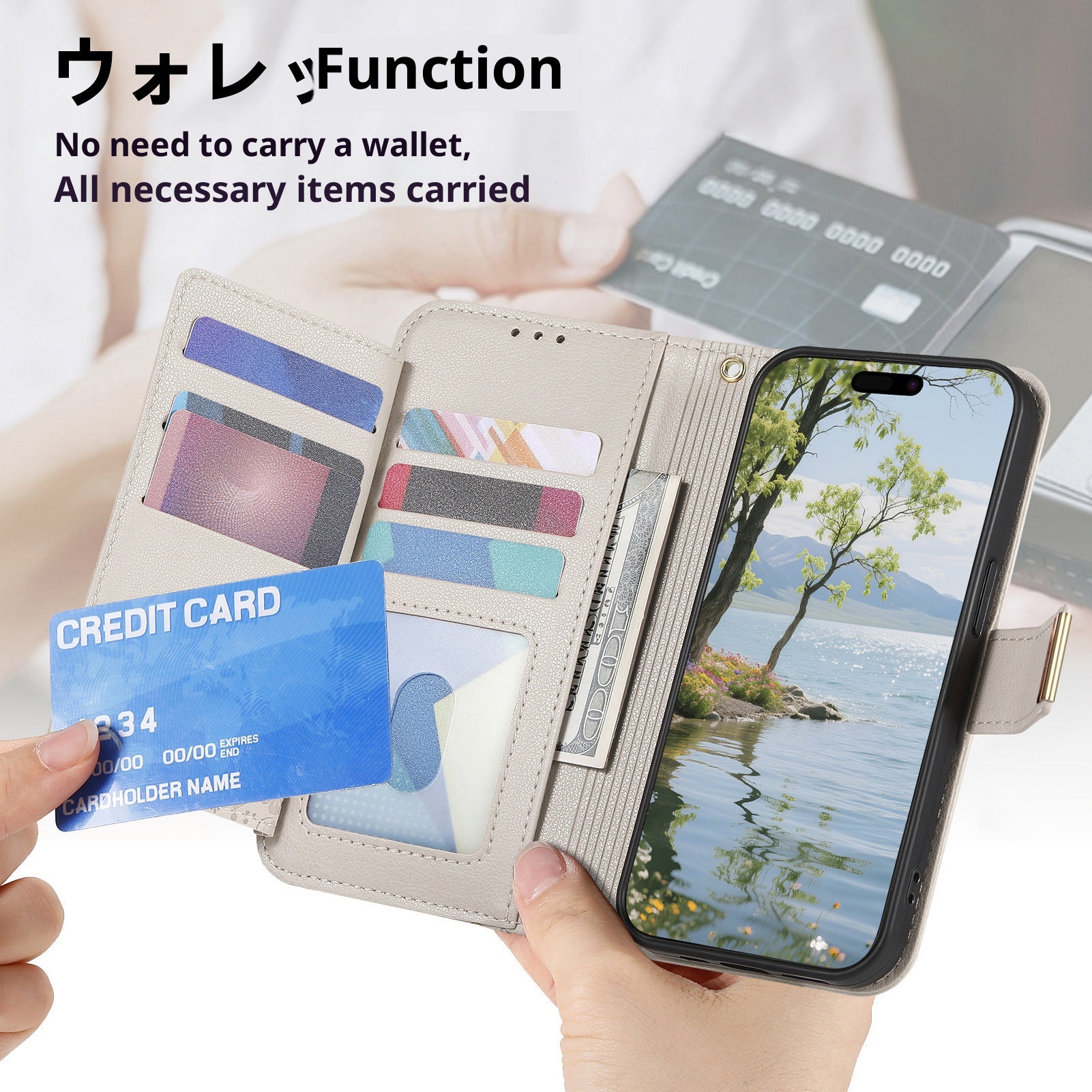 Custodia protettiva in pelle per telefono cellulare giapponese Sharp 4, Sense 9, tracolla lunga, portafoglio, compatibile con TechGlobe_voghion.com