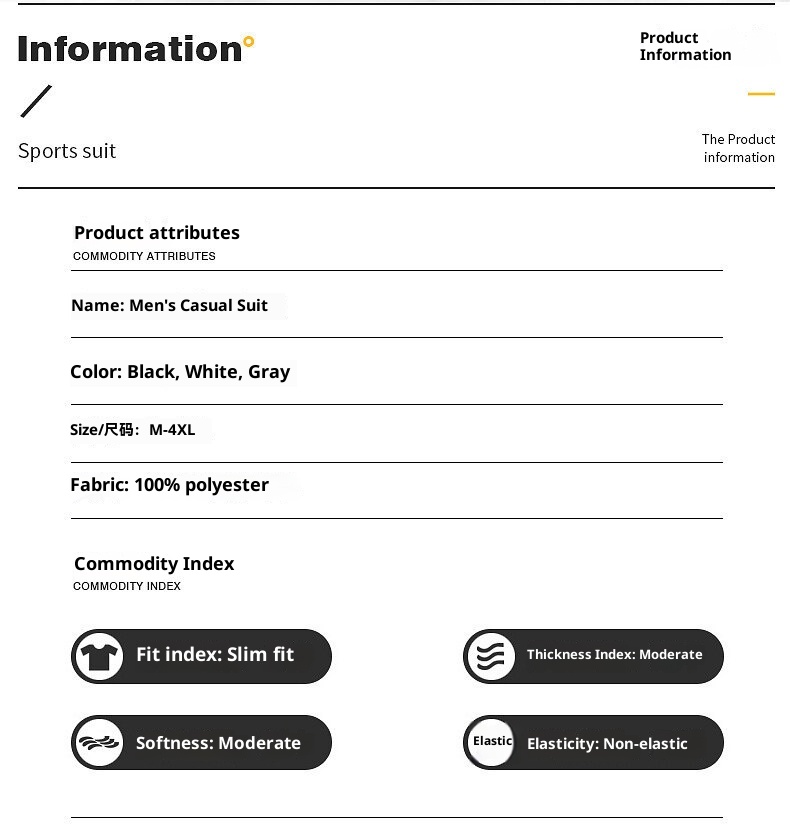 001 2022 Spring And Autumn Casual Sports Suit Korean Version Trendy Handsome Long Sleeve Jacket Men's Two-piece Set_voghion.com