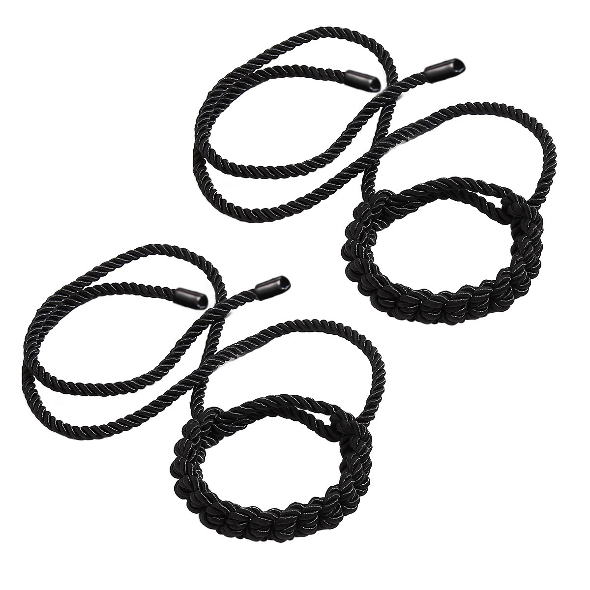 LuvBox Sexy Handcuffs Braided Adjustable Ring Traction Collar Rope Art Finished Binding Hand Adult SM Code Props_voghion.com