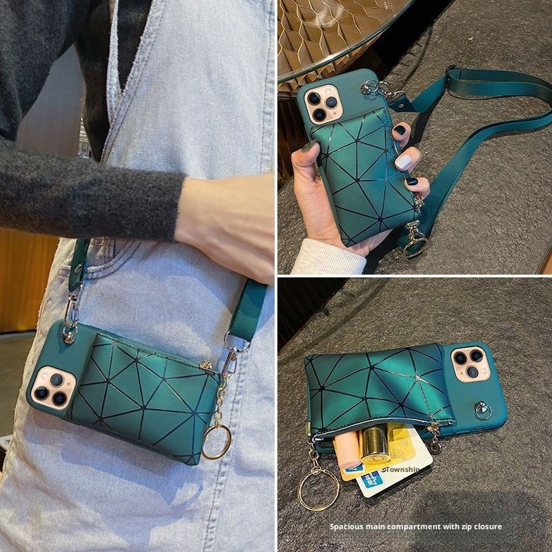 TechGlobe Compatible With 14 Phone Case 16Pro/Card Holder/15Pro/13/8 Crossbody 12/iPhone 17 Coin Purse 12_voghion.com