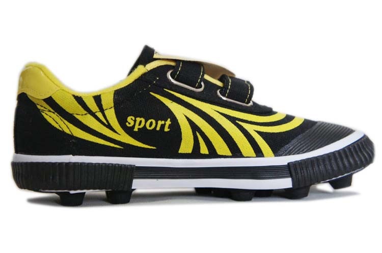 ShoeGlobe Qingdao Double Star Canvas Fußballschuhe für Kinder mit Kunstrasen und magischer Schnalle (neues Modell)_voghion.com