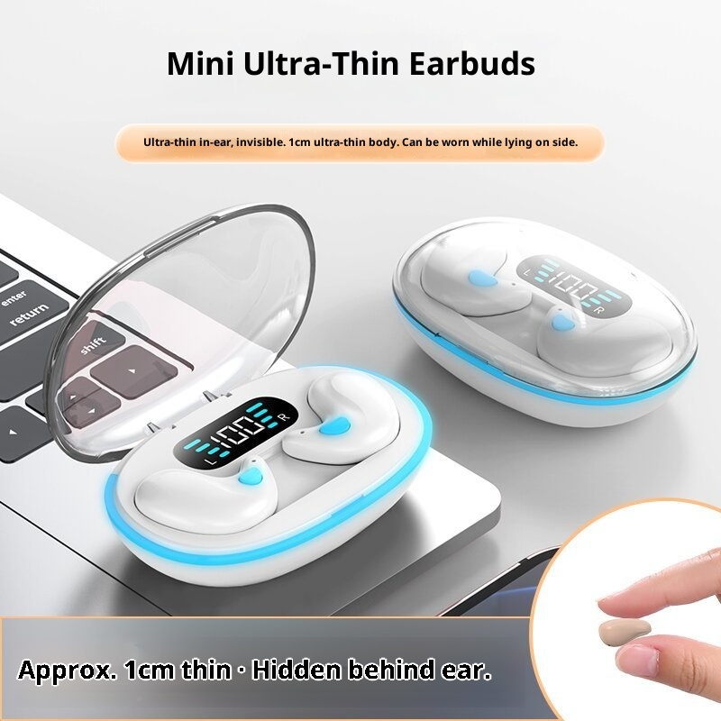 3c Cross-Border X55 Private Model TWS Wireless Bluetooth Ultra-Thin Convenient Sleep Earphones Noise Cancelling Export Hot_voghion.com