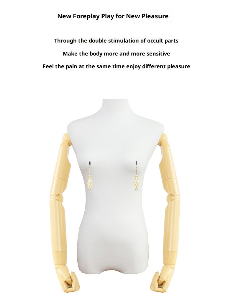 Morsetti per capezzoli LuvBox Anello erotico SM Flirting con suono di campanello Regolabile Prodotti per adulti Formazione_voghion.com