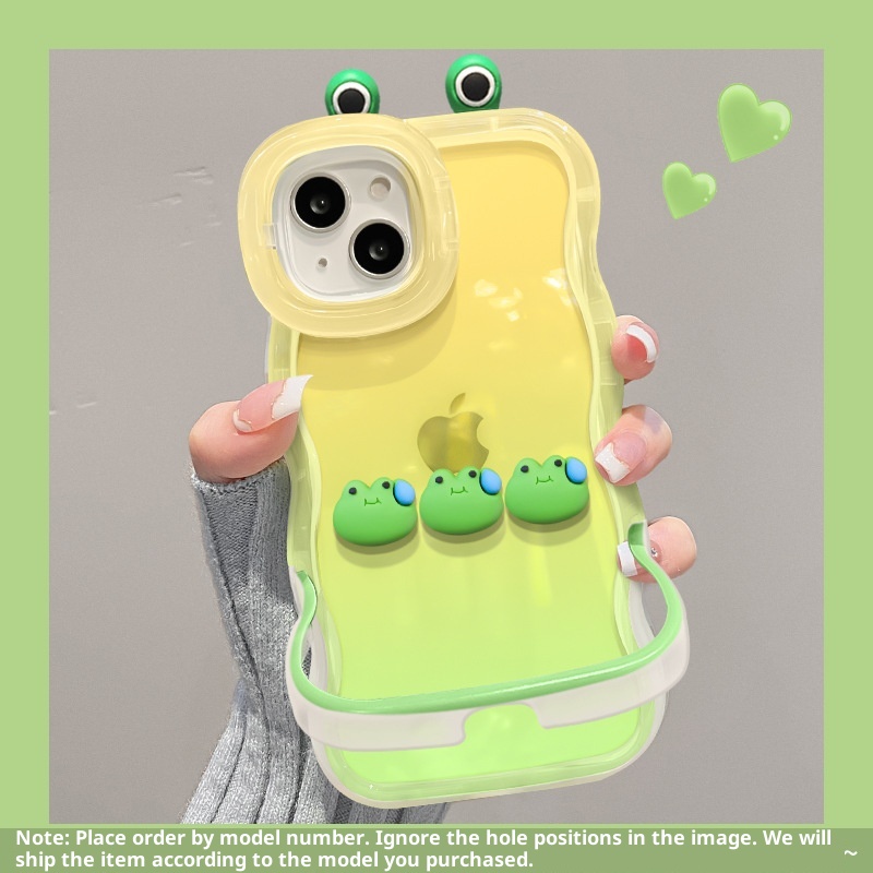 TechGlobe Kompatible Handyhülle 13 15 Plus Gradient Sweat Frog Plüsch 14 Pro Dual Stand 12 Niche Silikon X_voghion.com