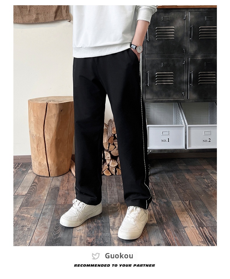 001 Diyu Shenlong Sweatshirt Casual For Men Spring And Autumn Long Pants Round Neck Pullover Tracksuit Two-Piece Set_voghion.com