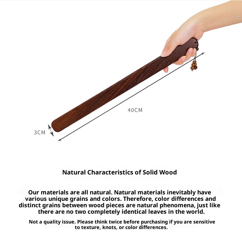 LuvBox Sexy Solid Walnut Wood Square Patting Ruler Long Teaching Whip SP Tool Punishment Training Prop SM Set_voghion.com