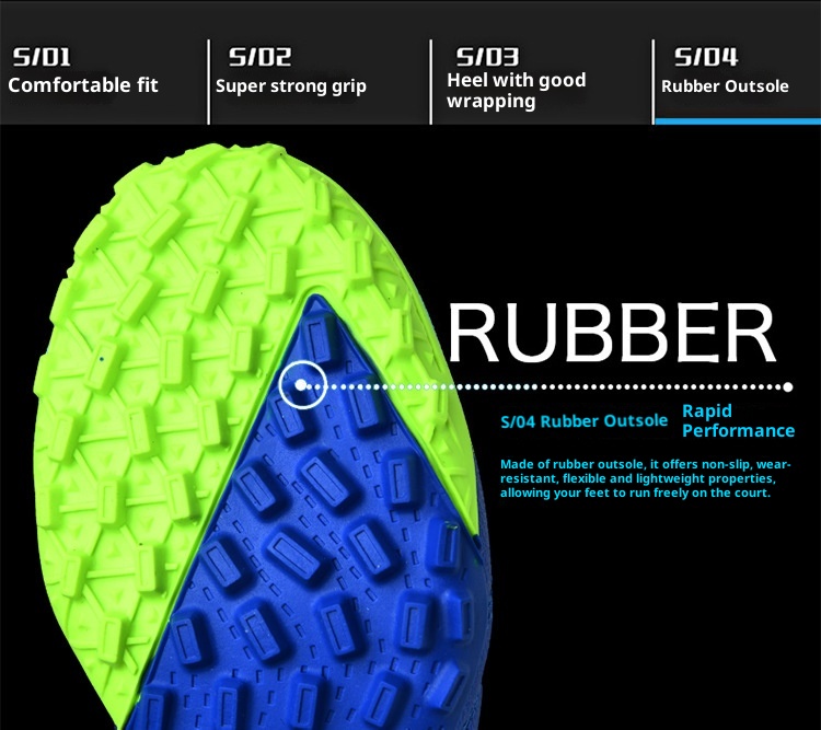 Botas de fútbol ShoeGlobe Cross-Border para jóvenes y niños, con cierre de velcro. Zapatillas deportivas para entrenamiento de fútbol infantil._voghion.com