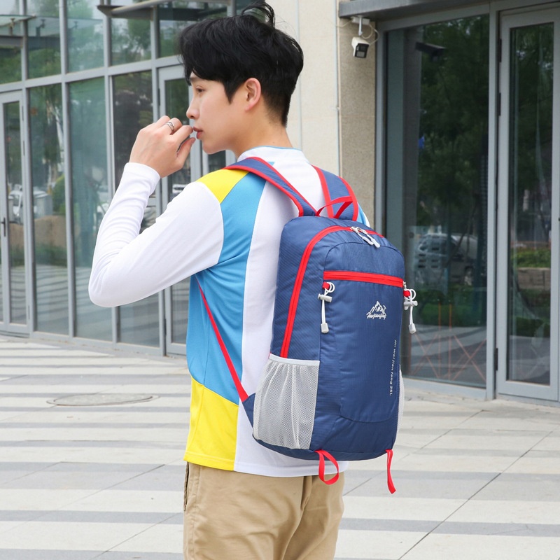 ActiveGo Outdoor For Men Women, Hiking And Cycling Nylon Water-Resistant Multi-Functional Foldable Large Capacity Backpack_voghion.com