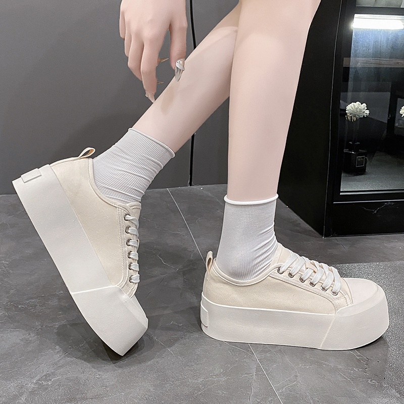 Neue Canvas-Schuhe für Studentinnen – Frühjahr/Sommer 2025: Trendiger europäischer und amerikanischer Stil, lässig, vielseitig, mit dicker Sohle_voghion.com