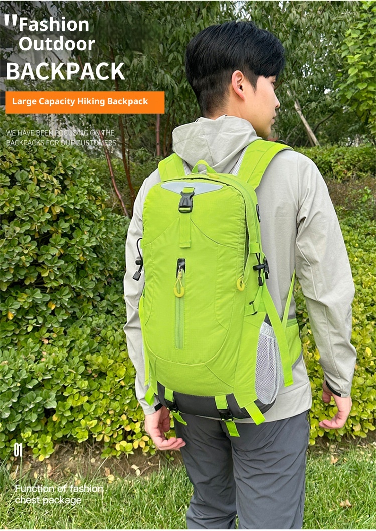 ActiveGo Cross-border New Double Shoulder Large Capacity Travel Leisure Outdoor Business Trip Lightweight Hiking Bag Women's_voghion.com