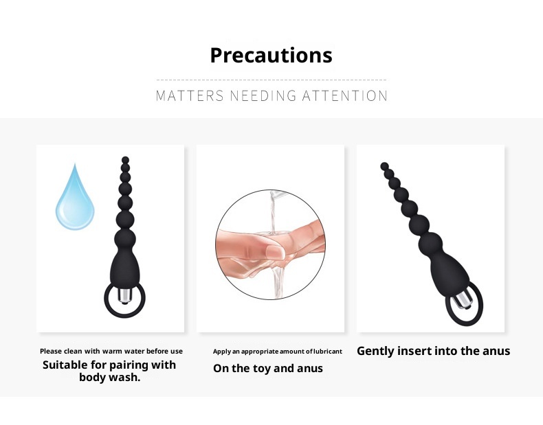 LuvBox Anello dell'amore Giocattoli sessuali Punto G femminile Corte posteriore Piccola conversione di frequenza di vibrazione Plug anale in uscita Perline di trazione in silicone_voghion.com