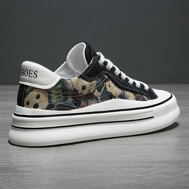 Zees Zees Zees Kaimalon 2025 Neue trendige Marken-Sneaker für den Freizeitbereich mit dicker Sohle, Design Sense Niche im europäischen Stil, koreanische Version, Canvas für Herren._voghion.com