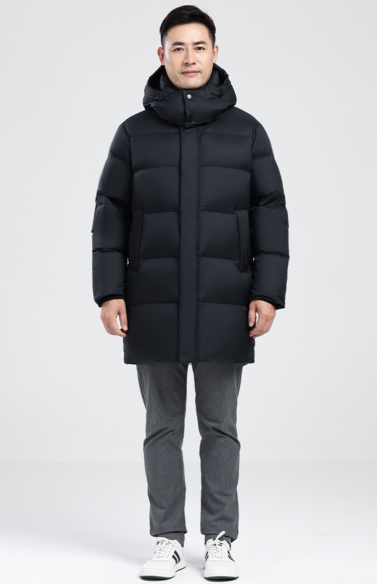Winterjacke für Jungen 2025, mittellang, dick gefüttert, mit Daunenfüllung, warm, ideal für Väter, kältebeständige Kleidung, Großhandel_voghion.com