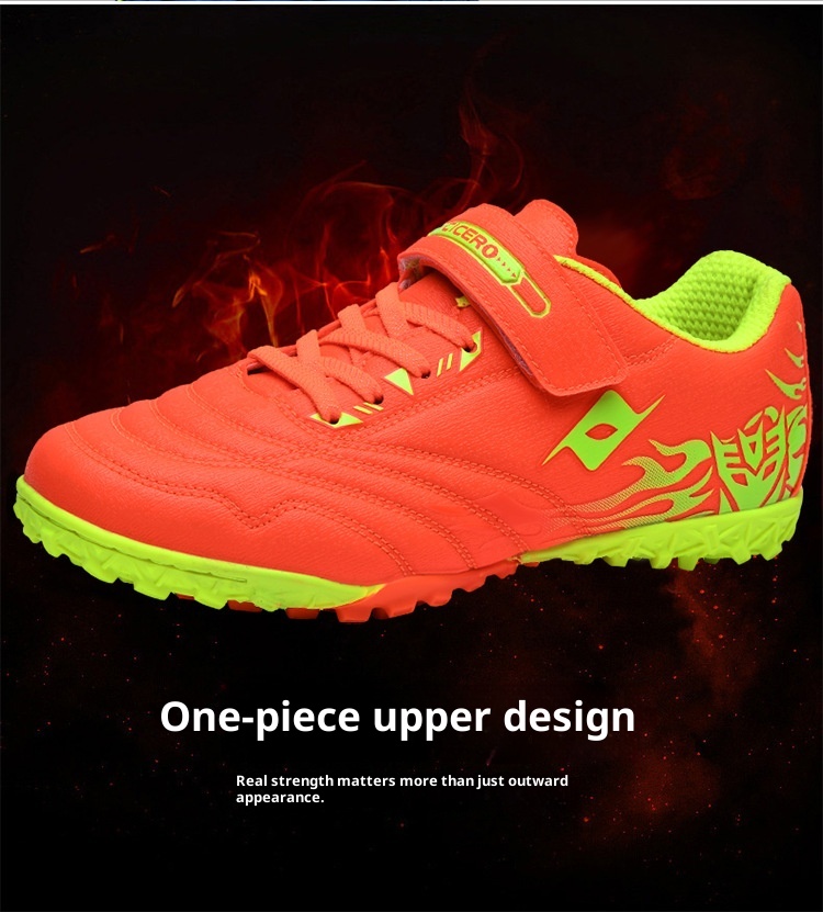 Botas de fútbol ShoeGlobe Cross-Border para jóvenes y niños, con cierre de velcro. Zapatillas deportivas para entrenamiento de fútbol infantil._voghion.com