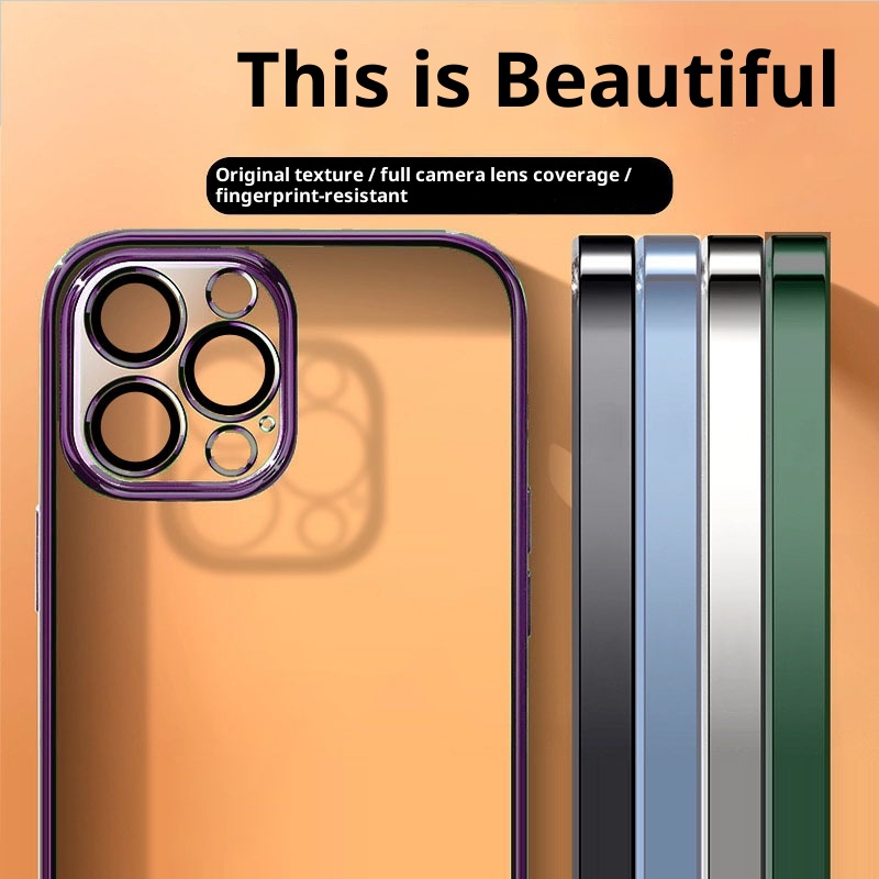 TechGlobe Suitable For 15 Max With Lens Phone Case 13 Electroplated Dustproof Full Covage 14 Pro Shockproof Protective_voghion.com