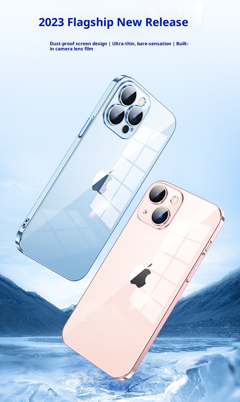 TechGlobe Suitable For 15 Max With Lens Phone Case 13 Electroplated Dustproof Full Covage 14 Pro Shockproof Protective_voghion.com