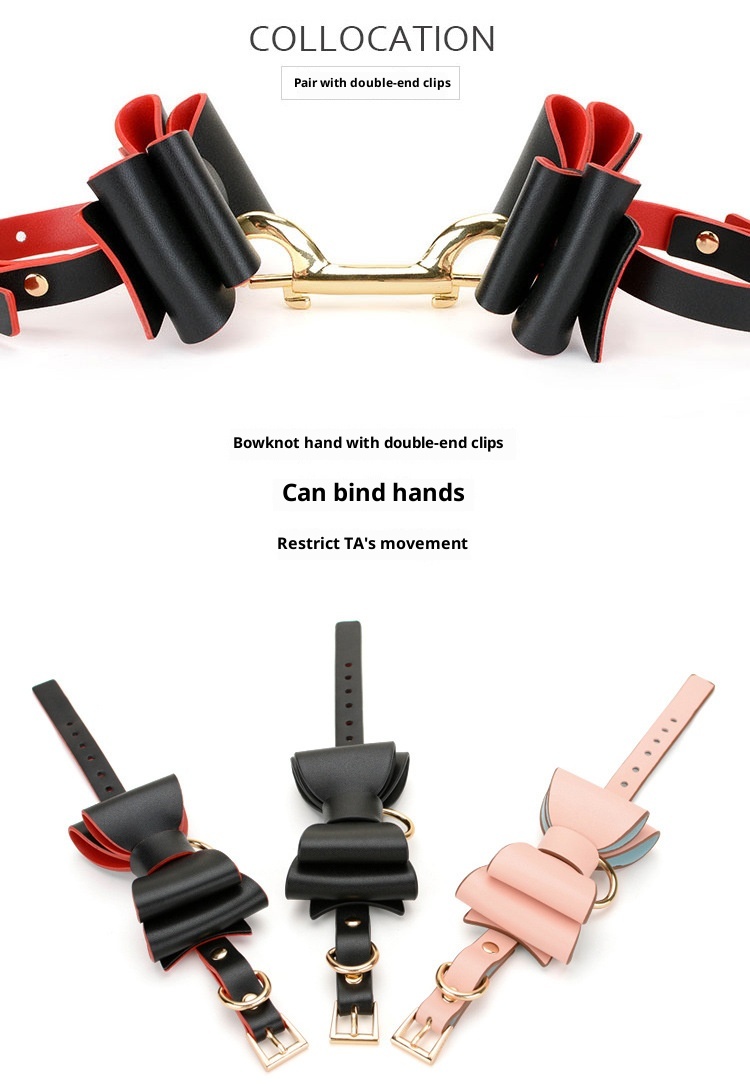 LuvBox SM Toys Set Kombinationsgeschenkset mit Handschellen, Halsband, Augenbinde und Aufbewahrungstasche für Erwachsene und Paare. Verfügbar für Dropshipping._voghion.com