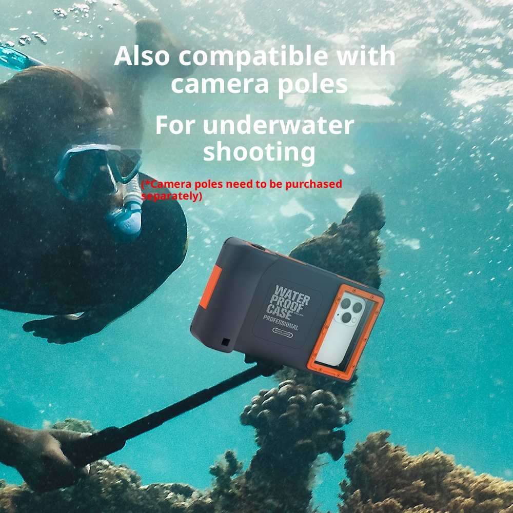 TechGlobe Kompatibel mit iPhone 16/17 Pro Serie Zweite Generation Tauchen Samsung Tiefwasseraufnahmen Wasserdicht Universal_voghion.com