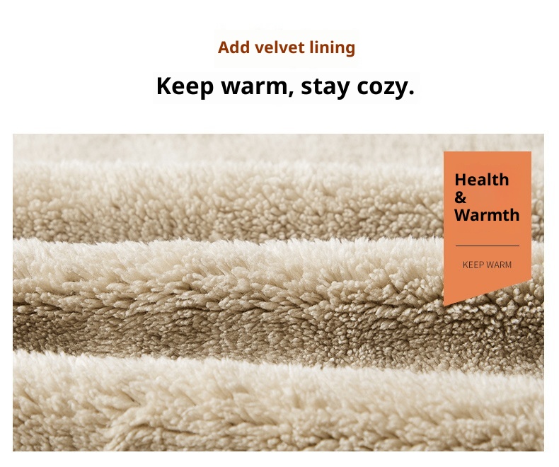 001 Winter New Lamb Wool Zipper Jacket Korean Style Fleece Lined Thickened Warm Men's Plus Size Casual Sports Suit For Men_voghion.com