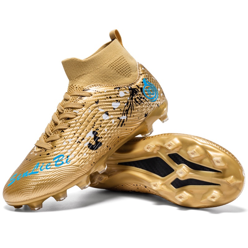 Chaussures de football montantes ShoeGlobe Wow personnalisées, style transfrontalier, en gros, à pointes longues Broken AG pour adultes, enfants et étudiants, style professionnel_voghion.com