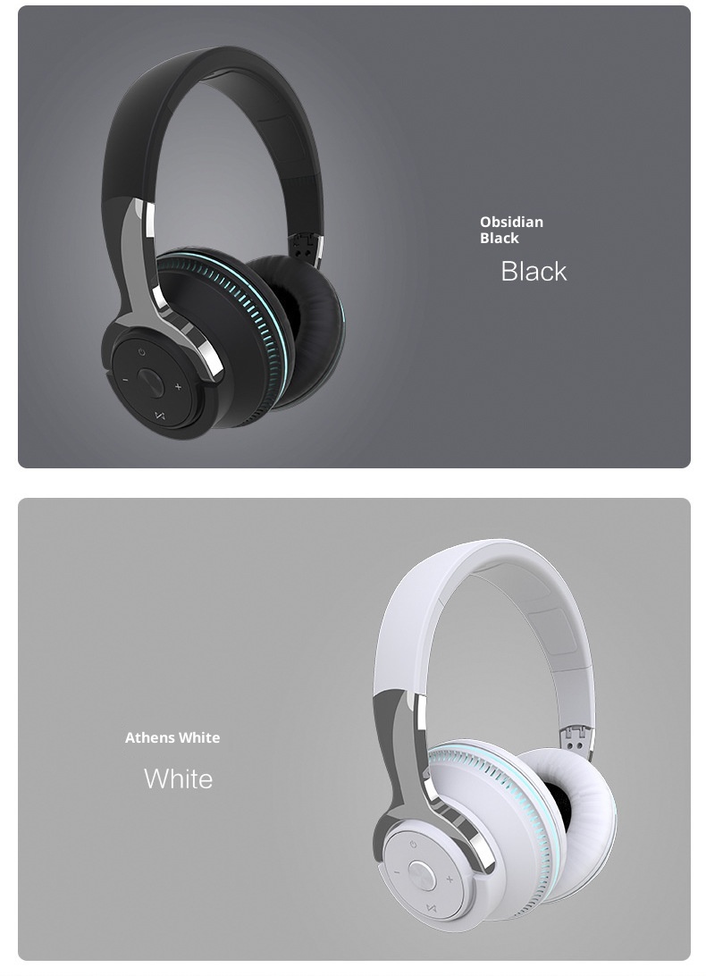3c New Cross-Border Hot-Selling Wireless Over-Ear Bluetooth Headphones With Deep Bass Stereo Sound, Card Slot, Colorful_voghion.com
