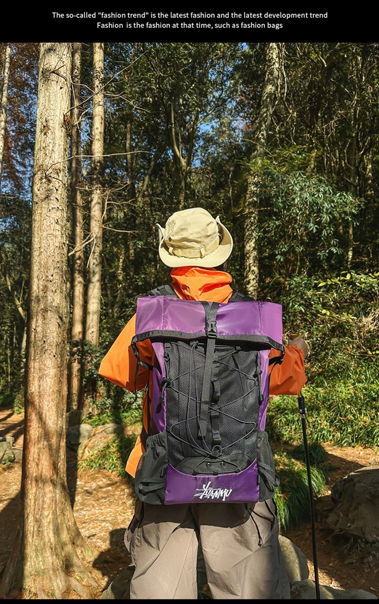 ActiveGo Cross-border New Unisex Outdoor Hiking Large Capacity Climbing Camping Trekking Bag Travel Backpack_voghion.com
