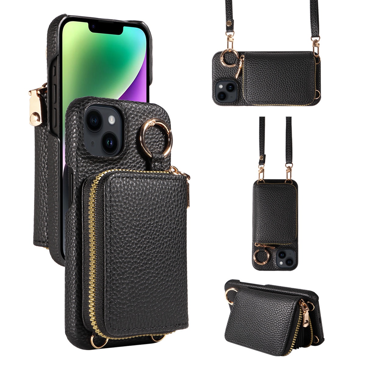 TechGlobe Suitable For IPhone 17 16 Pro With Coin Purse 15 Shockproof Phone Leather Case_voghion.com