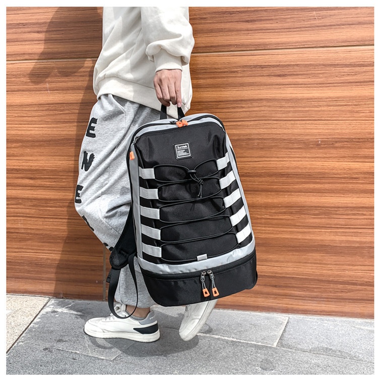 ActiveGo 24 Zaino per studenti autunno inverno da uomo, doppio spallaccio, grande capacità, stile college, borsa da viaggio per esterni, transfrontaliero_voghion.com