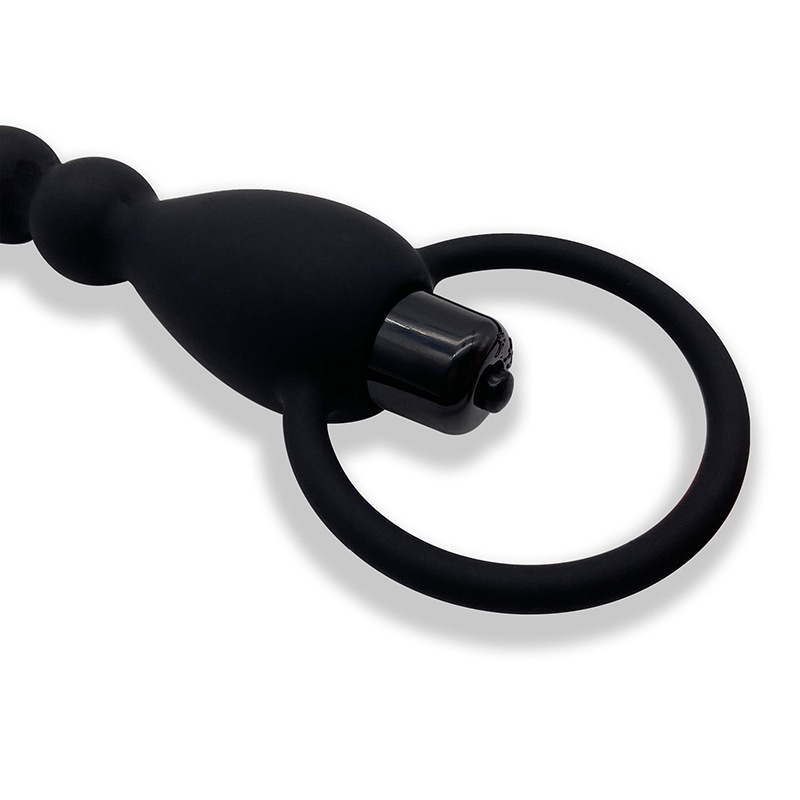 LuvBox Anello dell'amore Giocattoli sessuali Punto G femminile Corte posteriore Piccola conversione di frequenza di vibrazione Plug anale in uscita Perline di trazione in silicone_voghion.com